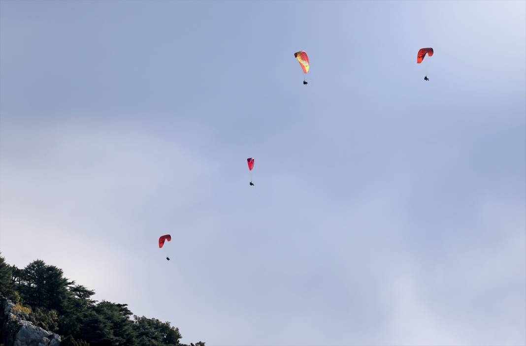 Fethiye Babadağ'dan 200 bin yamaç paraşütü uçuş hedefi aşıldı 6