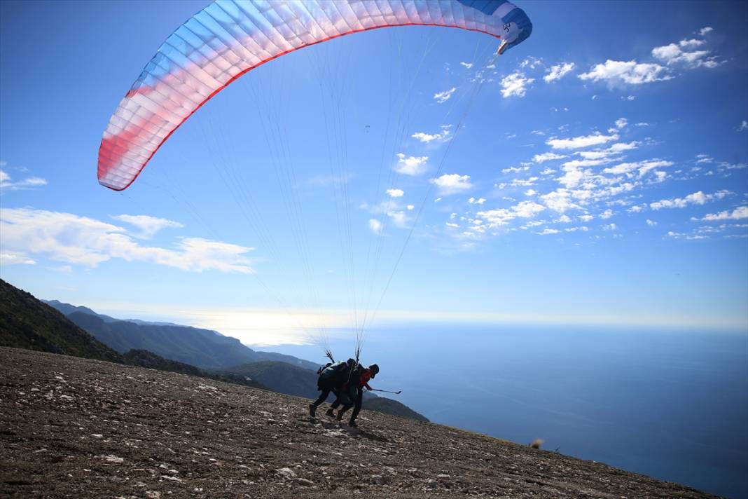 Fethiye Babadağ'dan 200 bin yamaç paraşütü uçuş hedefi aşıldı 3