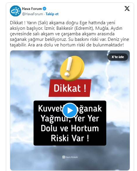 Muğla, Aydın, İzmir ve Balıkesir dikkat! Bu kez hortum ve dolu birlikte geliyor 5
