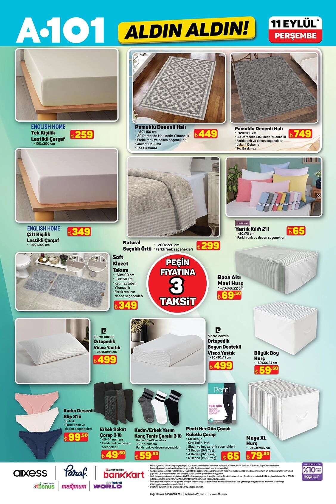 A101 11 Eylül 2025 Aktüel Kataloğu Yayınlandı 2