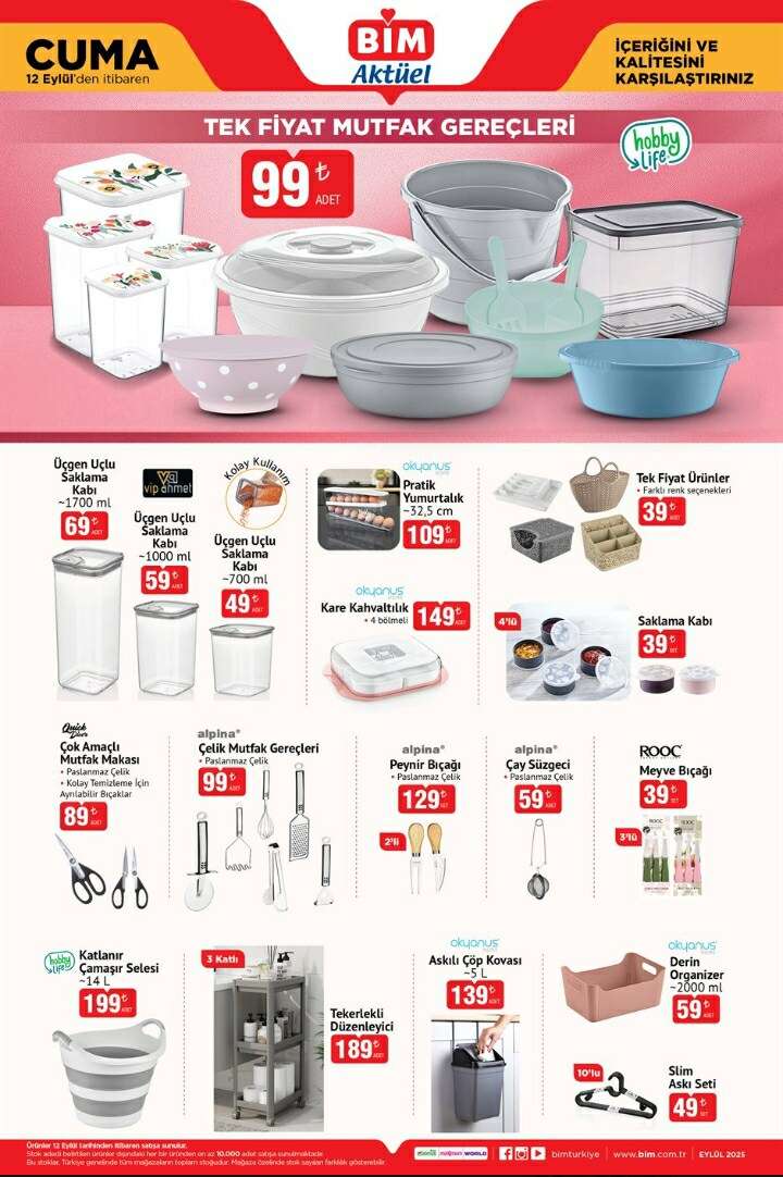 12 Eylül BİM Aktüel Yayınlandı:  Binlerce Ürün Uygun Fiyatlarla Geliyor 3