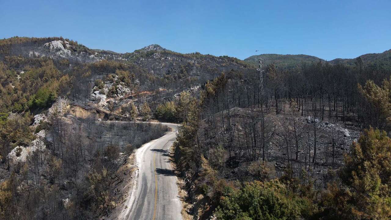 Köyceğiz’de Orman Yangınının Acı Bilançosu Havadan Görüntülendi 9
