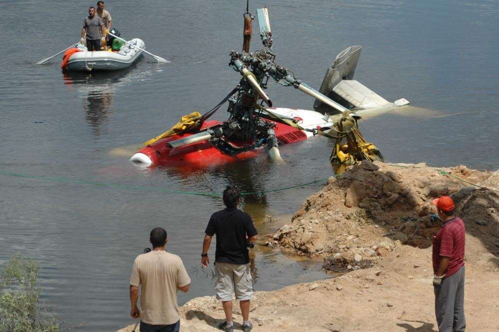 Sular Çekildi, Helikopterin Sessiz Hatırası Ortaya Çıktı 2