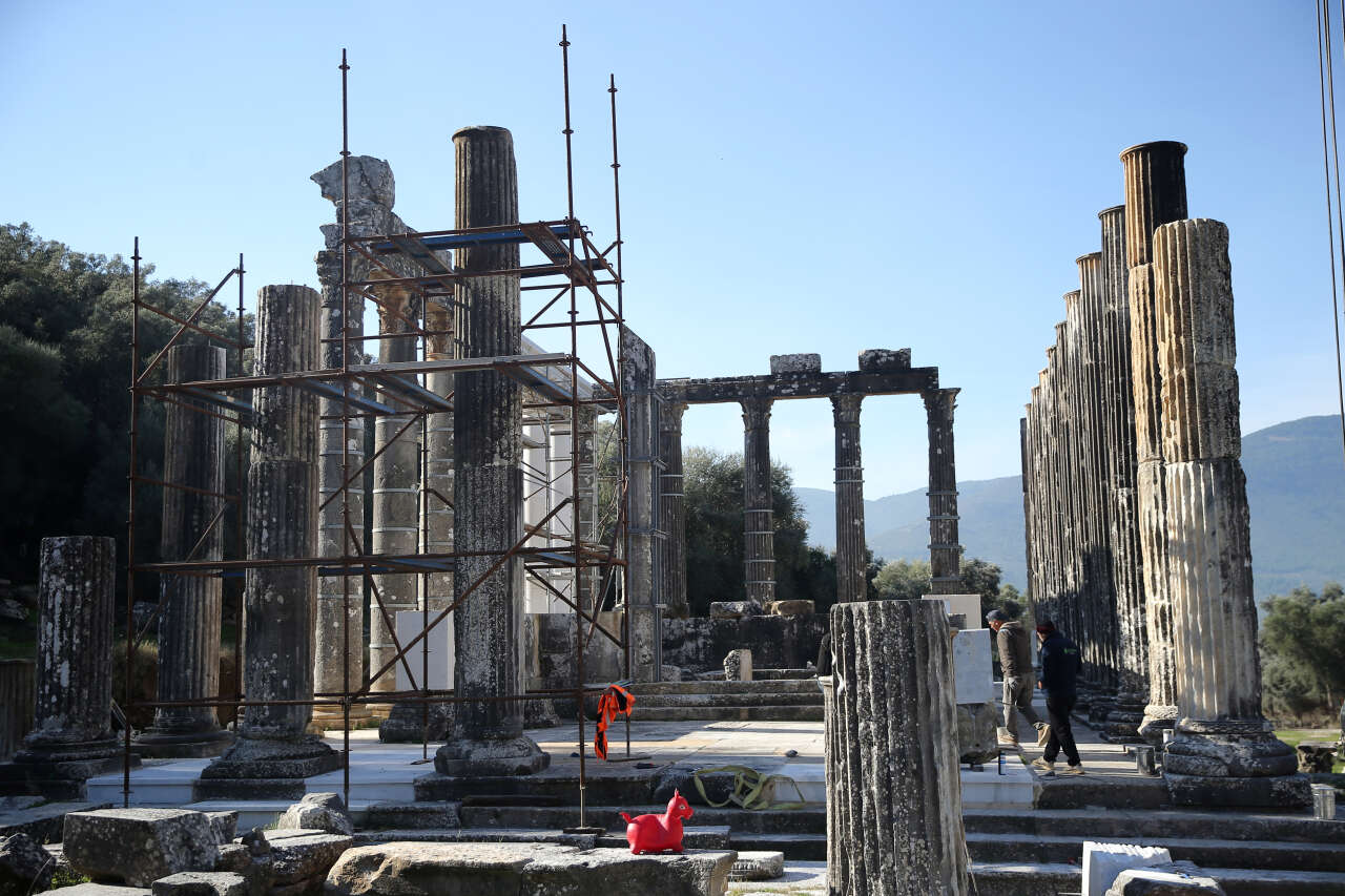 Milas’taki Zeus Tapınağı’nda Restorasyon Çalışmaları Hızla Sürüyor 3