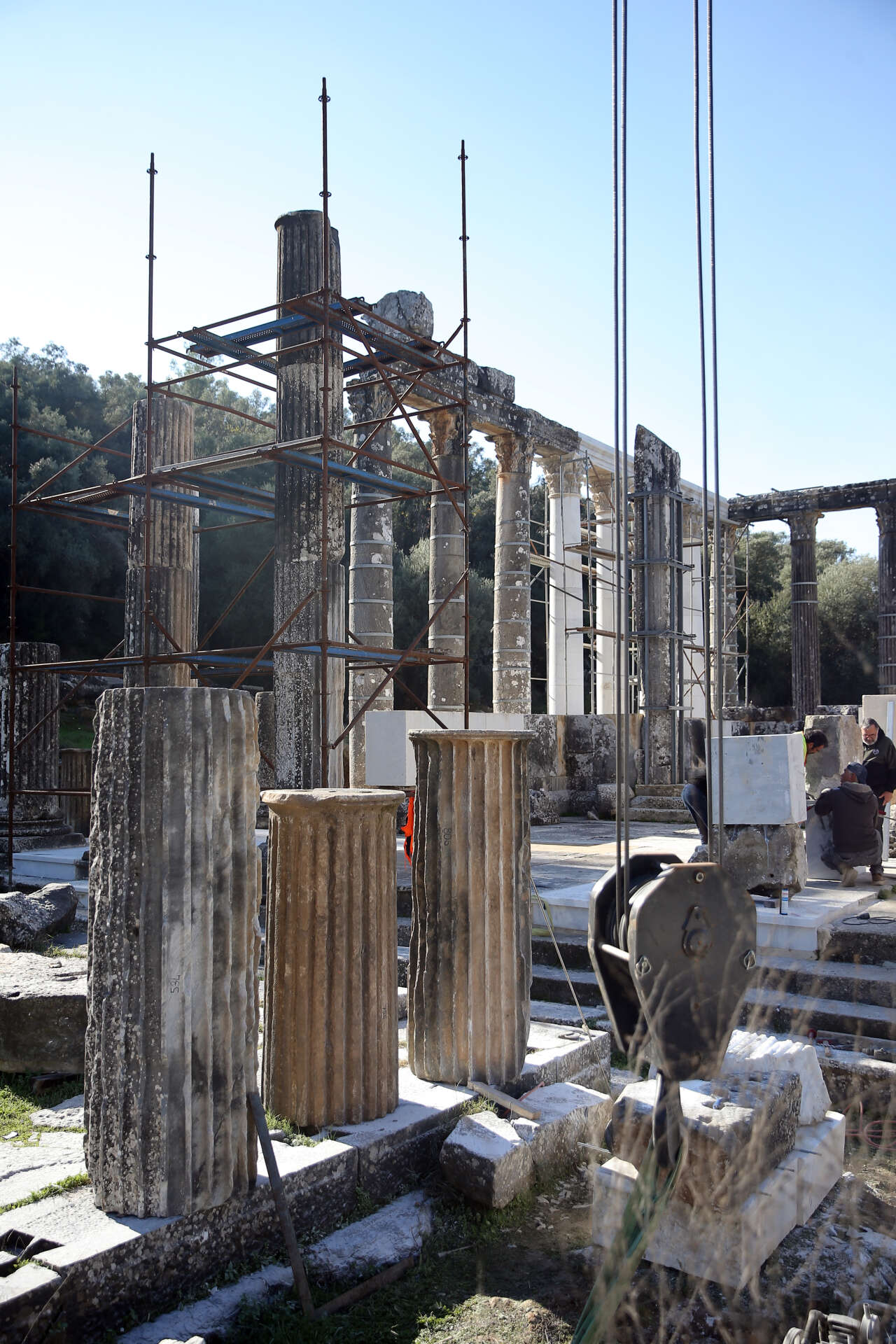 Milas’taki Zeus Tapınağı’nda Restorasyon Çalışmaları Hızla Sürüyor 2