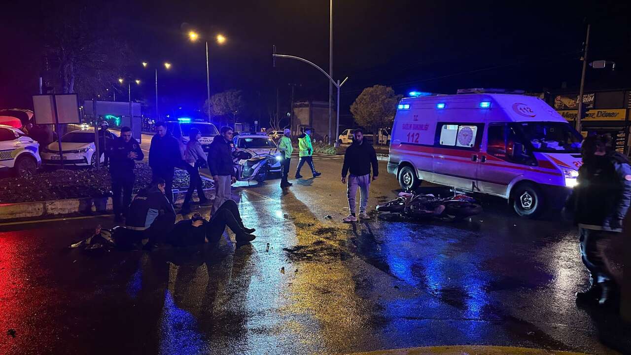 Menteşe’de Gece Saatlerinde Trafik Kazası:  Motosiklet Sürücüsü Ağır Yaralı 1