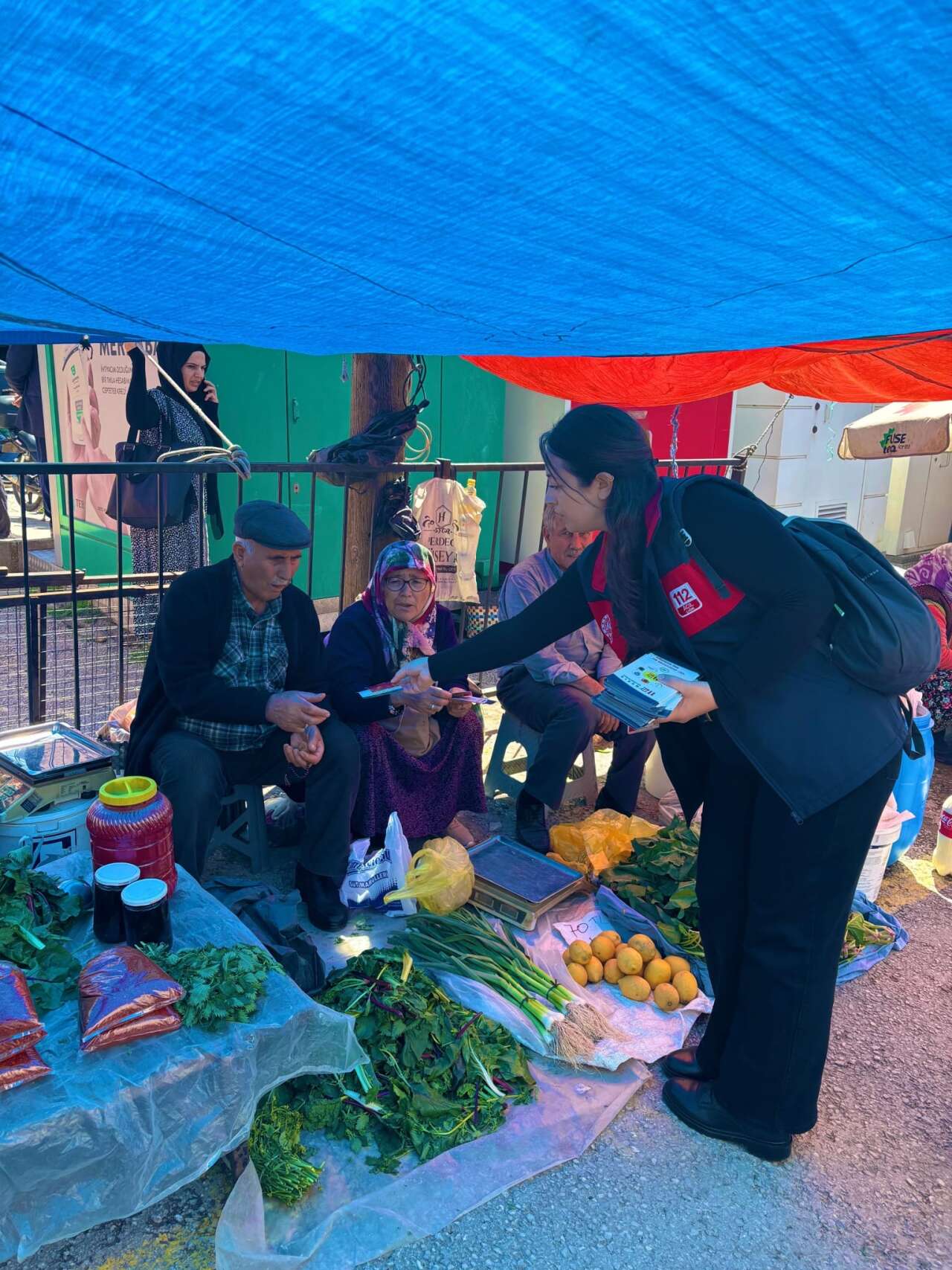 Milas Pazarı’nda 112 Bilgilendirmesi: Vatandaşlara Hayati Uyarılar 1