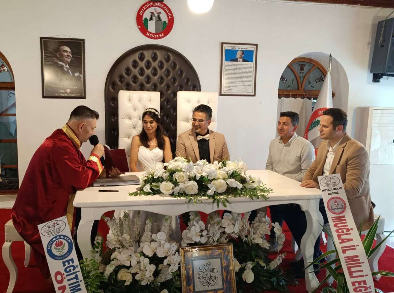 Muğla Eğitim Camiasında Mutlu Gün: İki Müdür Dünyaevine Girdi 2