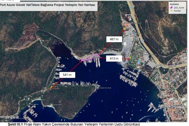 83,5 Milyon TL'lik Port Azure Göcek Yat Bağlama Projesi için ÇED Süreci: Göcek'te Mevcut İskele Büyük Yatlara Hizmet Verecek 1