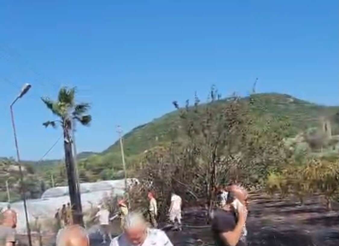 Marmaris'te Zirai Alan Yangını: 7 Dönüm Zarar Gördü 2