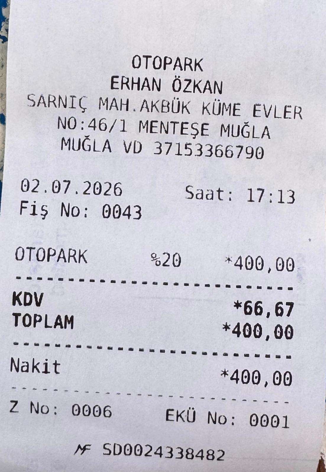 Akbük Sahili Otopark Ücreti Belediye Uyarısıyla 400 TL’ye İndirildi 2