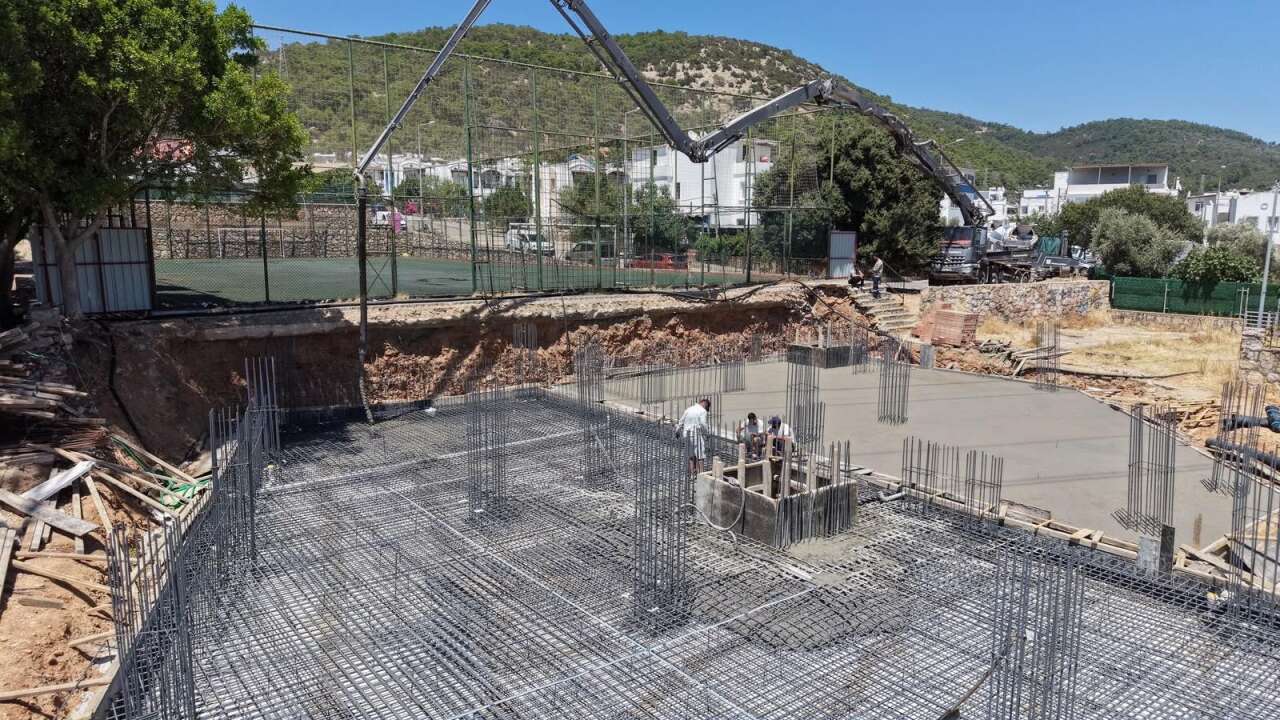 Bodrum'da Çırkan Halk Evi ve Belediye Fırını Projesinin Temeli Atıldı 1
