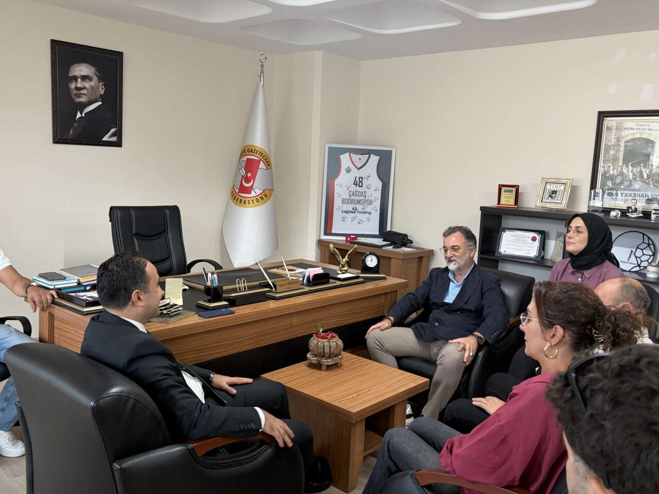 Menteşe Kaymakamı Budan’dan Muğla Gazeteciler Cemiyeti’ne İade-i Ziyaret 1