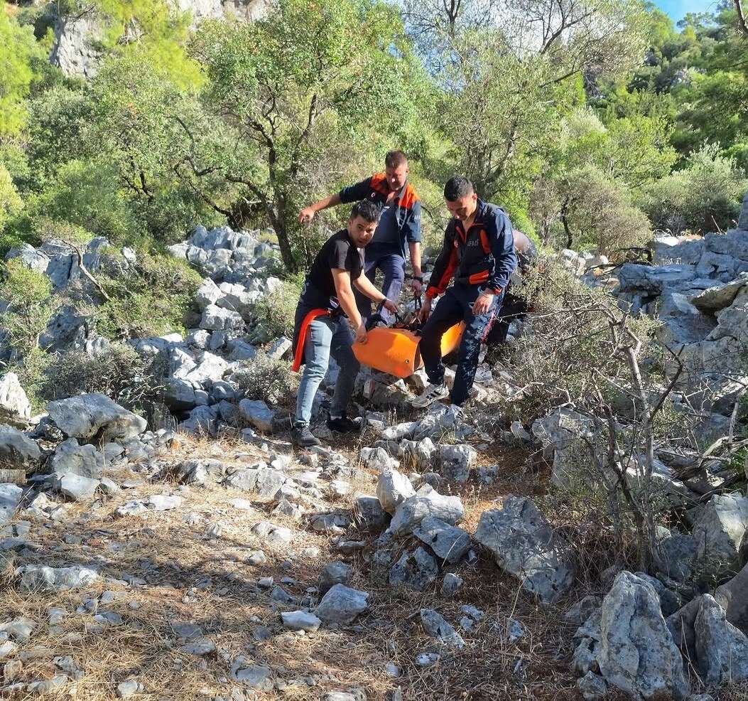 Ortaca’da Trekking Sırasında Yaralanan Alman Turist Kurtarıldı 2