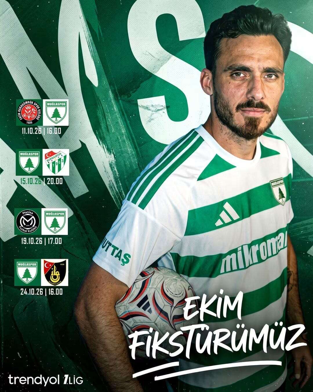 Muğlaspor’un Ekim Ayı Fikstürü Belli Oldu: Bu Hafta Maç Var mı? 1