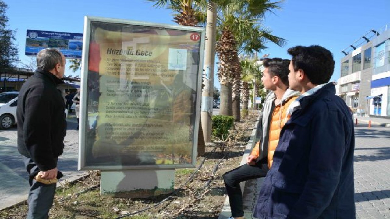 şiirler sokakları süslüyor