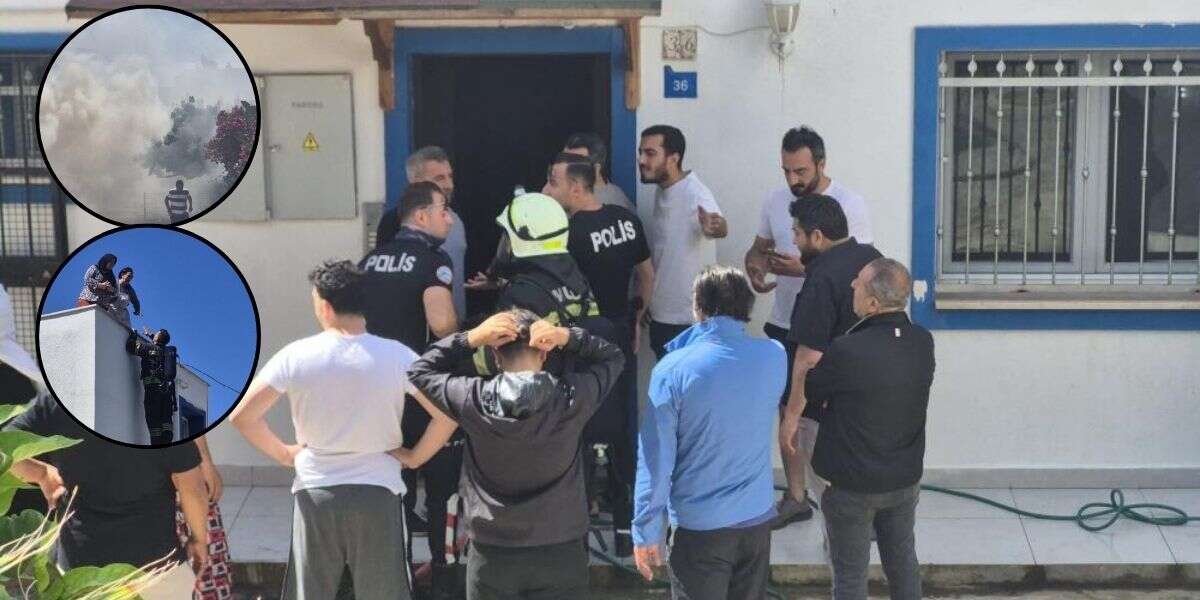 Muğla’da Elektrik Hattı Patladı: Yangında 2 Kişi Mahsur Kaldı