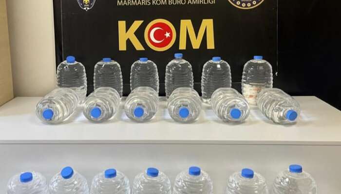 Muğla’da 475 Litre Sahte Alkol Ele Geçirildi