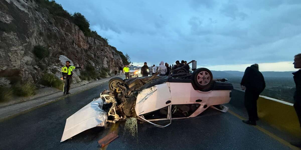 Menteşe’de Otomobil Takla Attı: 1’i Ağır 5 Yaralı