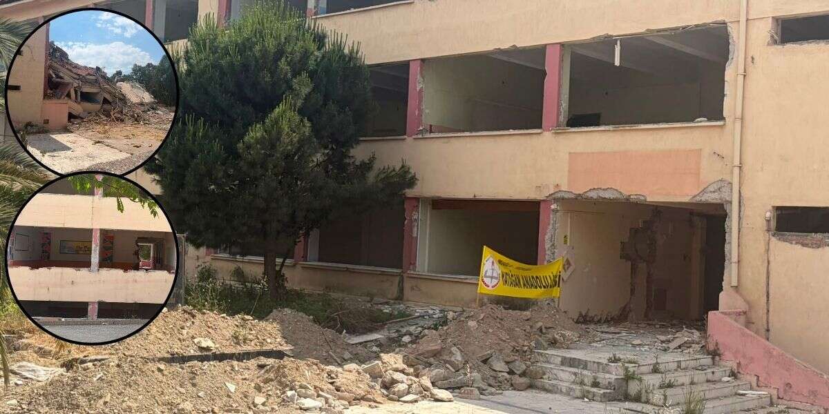 Yatağan Gazi Anadolu Lisesi’nde Yıkım Süreci Başladı