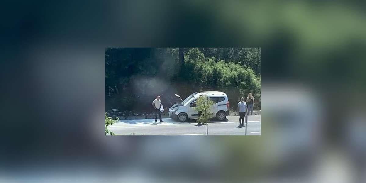 Menteşe’de Seyir Halindeki Araç Alev Aldı
