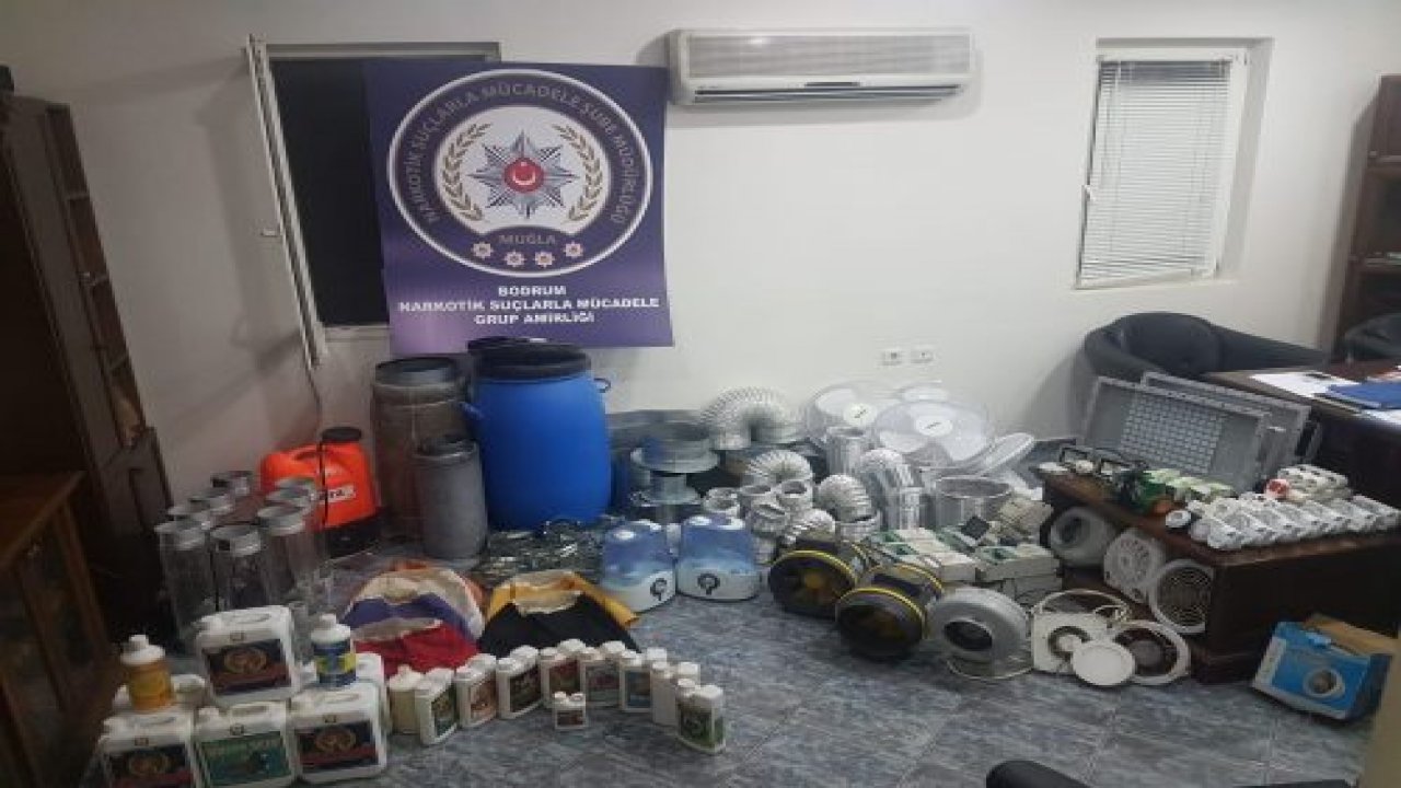 Lüks villaya iklim değiştirme sistemi kurup uyuşturucu imal ettiler