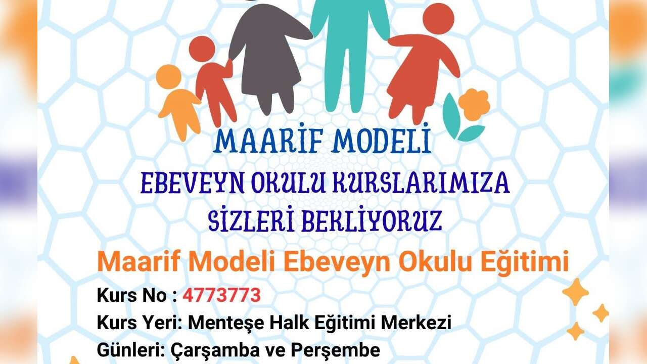 Menteşe Halk Eğitim Merkezi'nden Ebeveynlere Yönelik Yeni Eğitim Programı