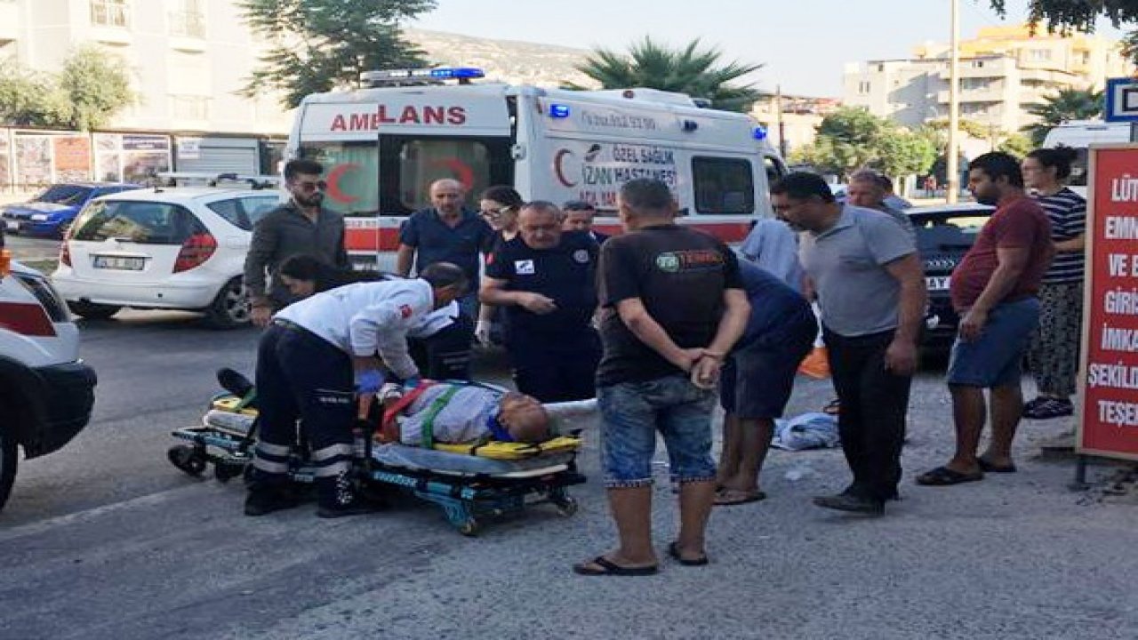 Motosiklet, yayaya çarptı; biri ağır, 2 yaralı