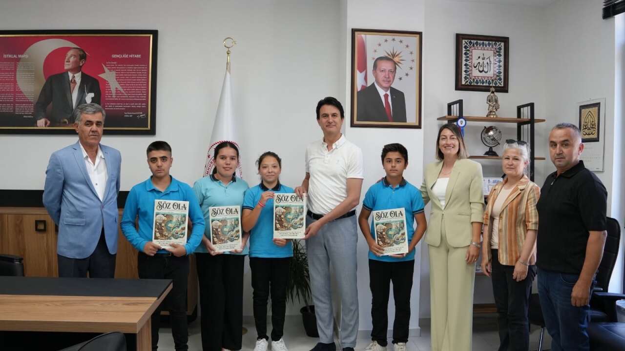 Köyceğiz Ortaokulu'na "Dijital Dergi" Yarışmasında İl Üçüncülüğü