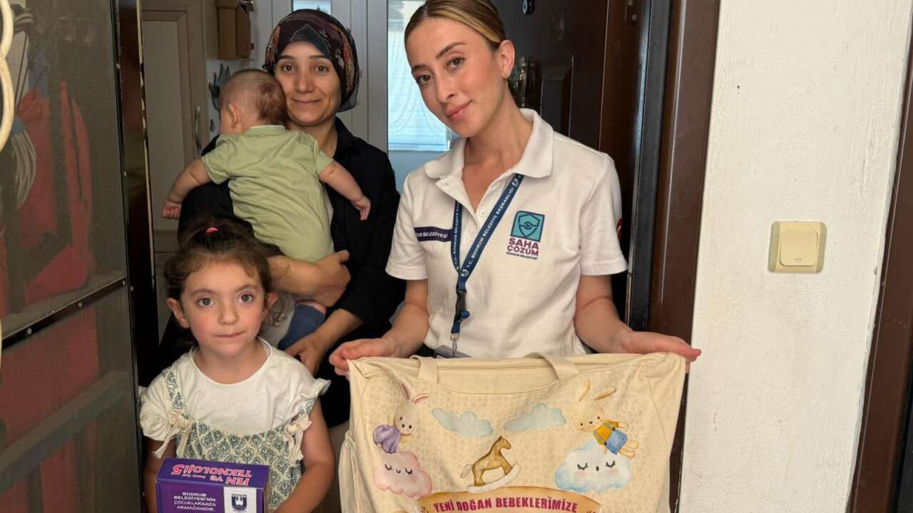 Bodrum Belediyesi'nden yeni ailelere "Hoş Geldin Bebek" desteği