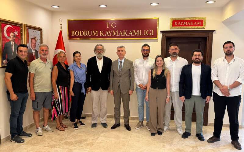 Bodrum Kent Konseyi'nden Kaymakam Ali Sırmalı'ya Nezaket Ziyareti: Bodrum'un Geleceği Masaya Yatırıldı