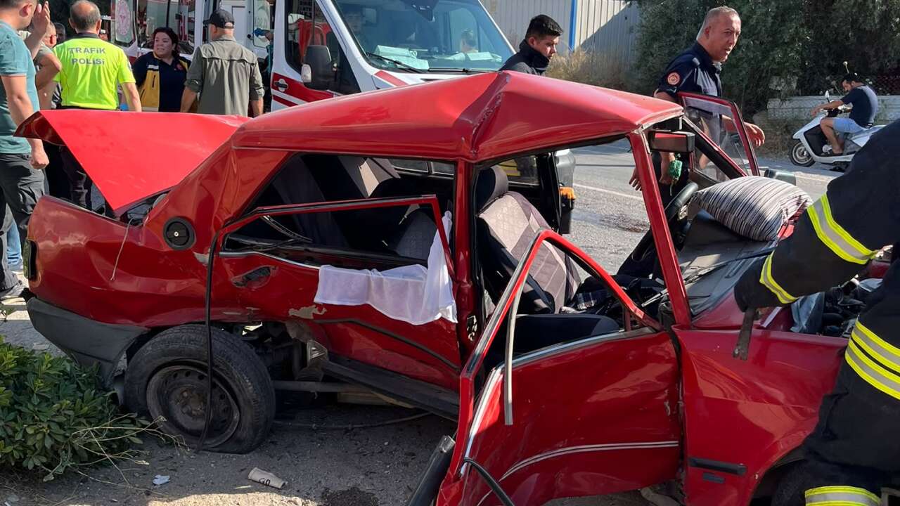 Milas'ta Trafik Kazası Can Aldı, Hurdaya Dönen Araçtan Ağır Yaralı Çıkarılan 63 Yaşındaki Vatandaş Hayatını Kaybetti