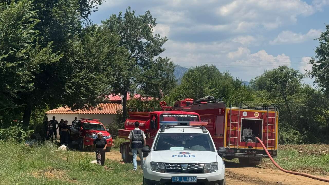 Menteşe Karabağlar Yaylası’nda Çıkan Yangın Kontrol Altına Alındı