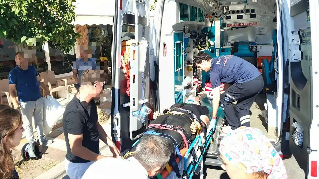 Bodrum'da Bisiklet, Elektrikli Scooter ve Motosiklet Çarpıştı