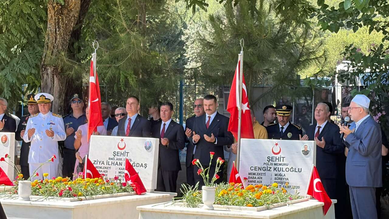 Muğla’da 15 Temmuz Programı Kapsamında Şehitlik Ziyareti Gerçekleştirildi
