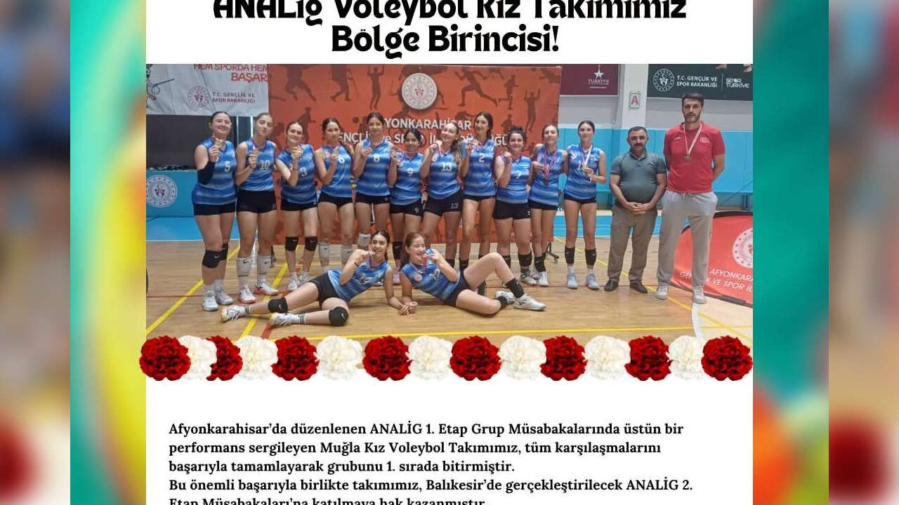 Muğla’nın File Sultanları Analig’de Grup Lideri Oldu