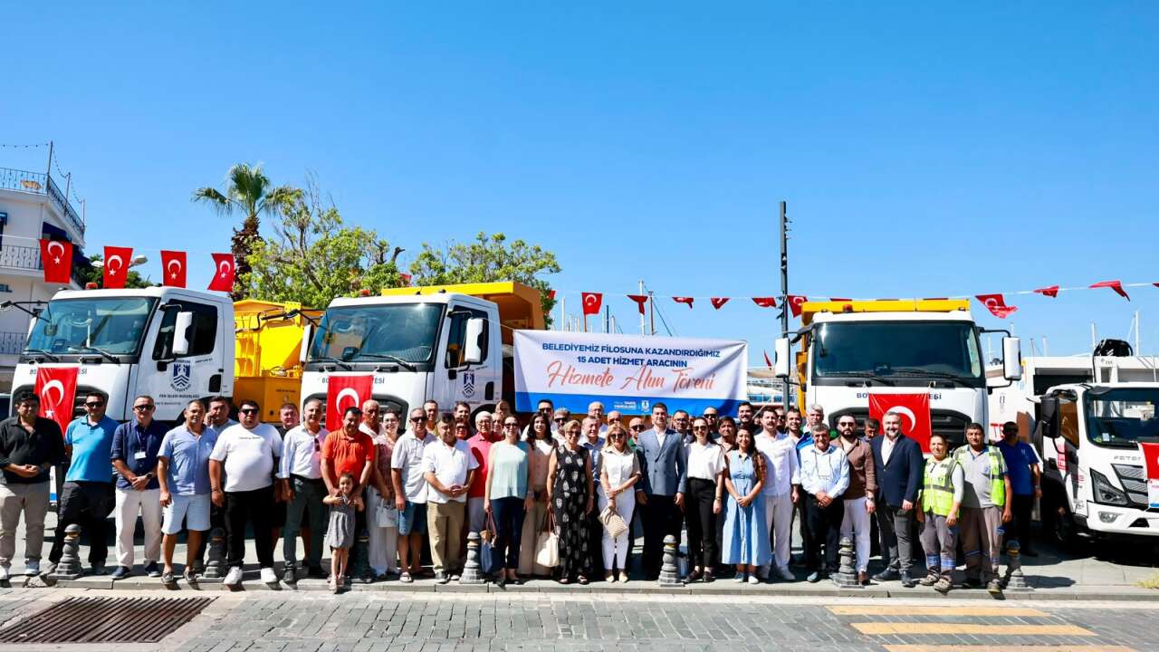 Bodrum Belediyesi Filosunu Güçlendiriyor: 2026’da 15, Son İki Yılda Toplam 48 Yeni Araç Envantere Katıldı