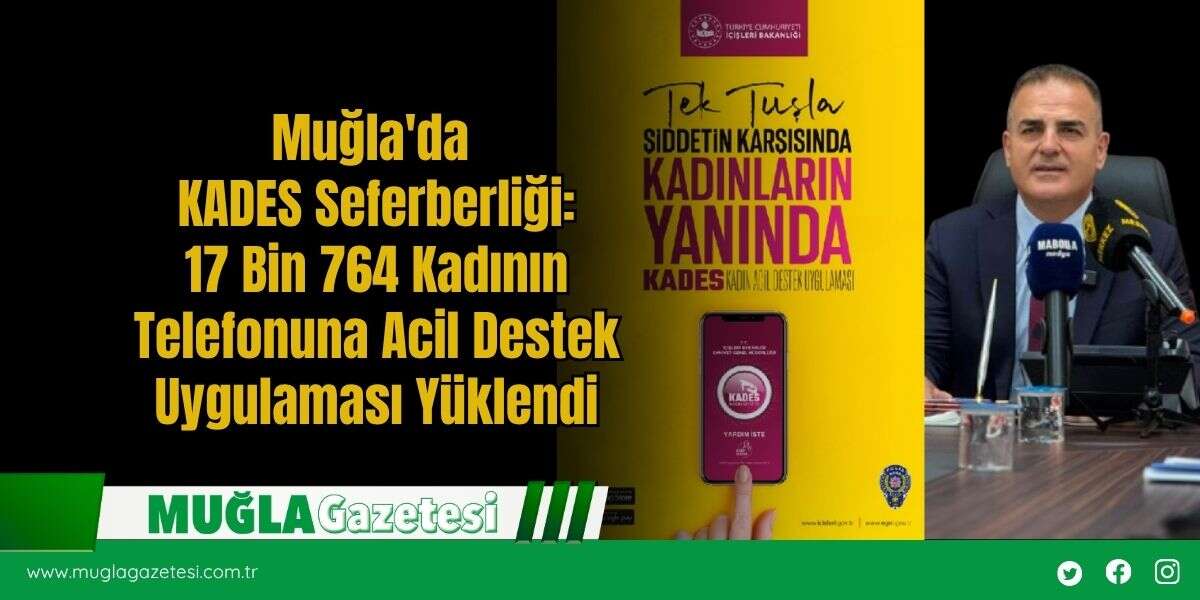 Muğla'da KADES Seferberliği: 17 Bin 764 Kadının Telefonuna Acil Destek Uygulaması Yüklendi