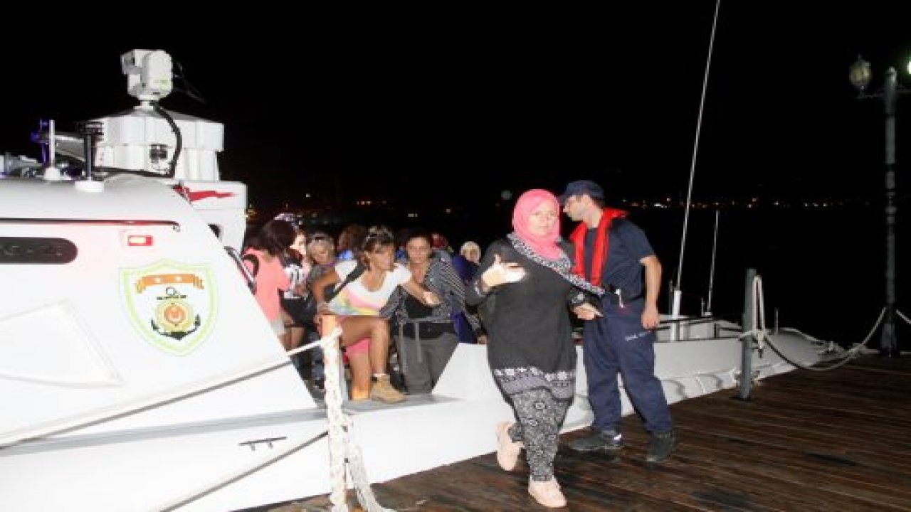 Doğa yürüyüşünde mahsur kalan kadınları Sahil Güvenlik kurtardı