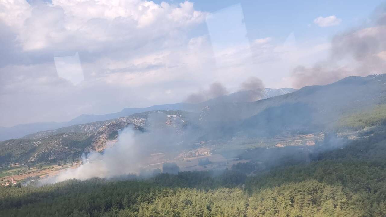 Menteşe'de Yangın, Ekipler Seferber Oldu