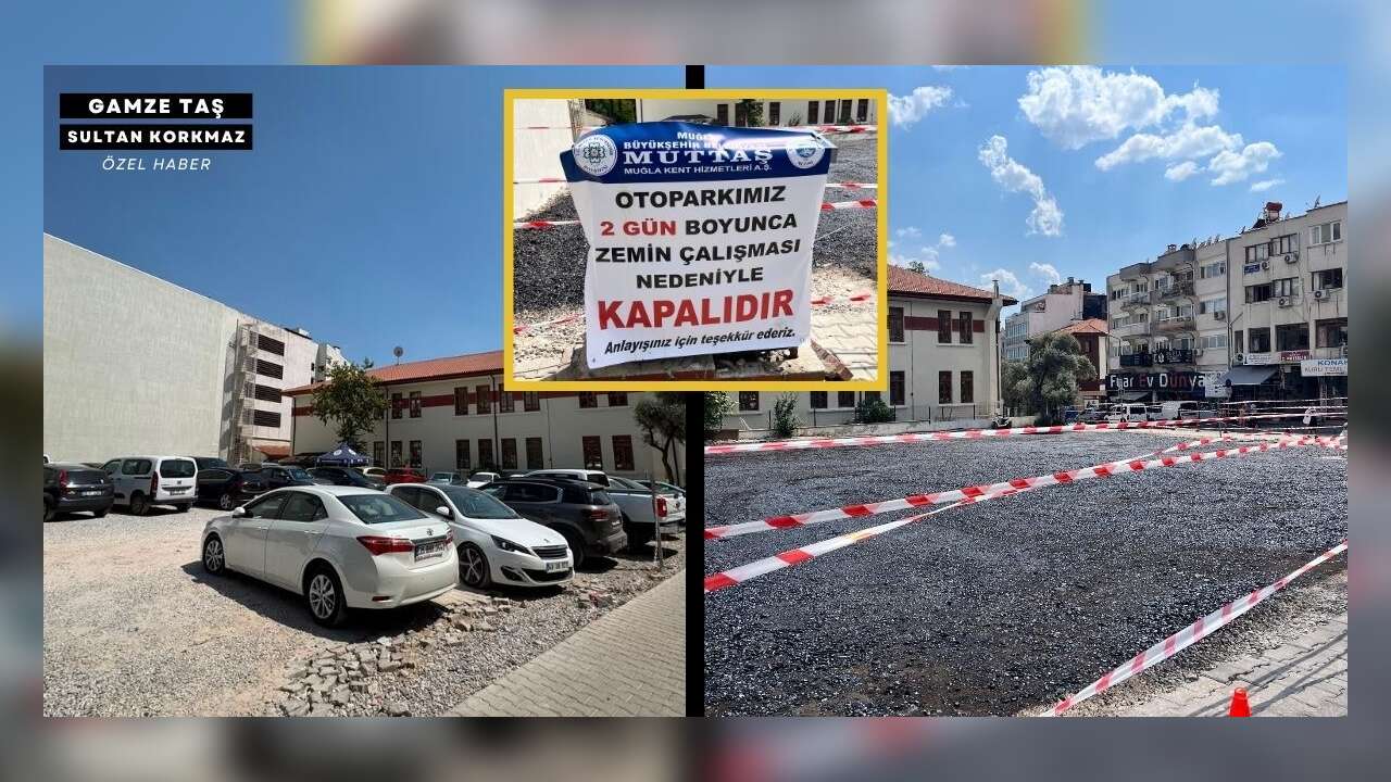 Menteşe'de Esnafın Şikayeti Ekipleri Harekete Geçirdi: Büyükşehir Otoparkta Çalışma Başlattı