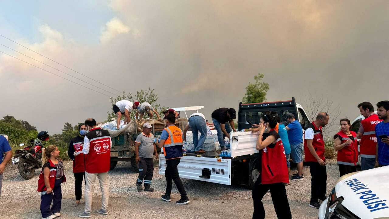 Seydikemer'de Duygulandıran Görüntüler