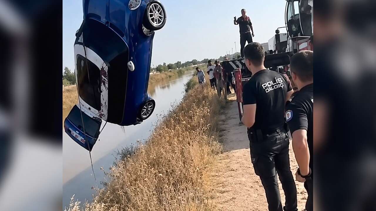 Dereye Uçan Otomobilin Sürücüsü Kayıp: Arama Çalışmaları Sürüyor