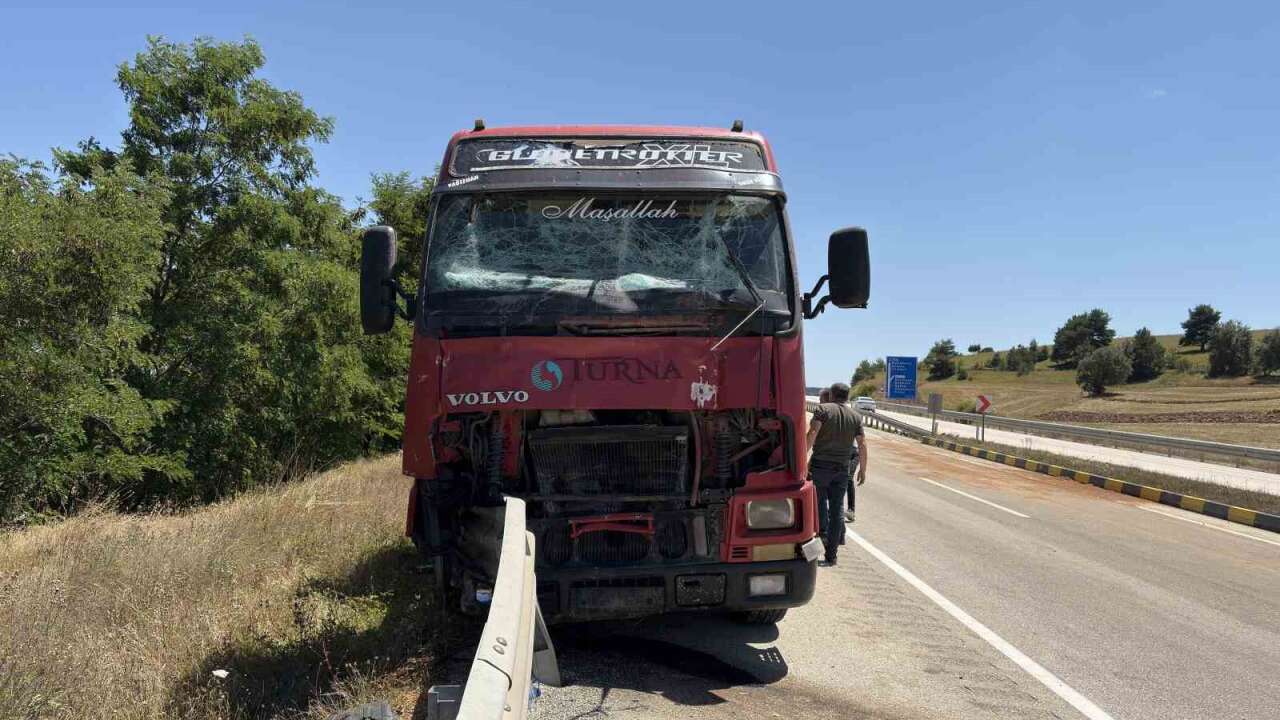 Tırla Çarpışan Traktörün Sürücüsü Yaşam Savaşını Kaybetti