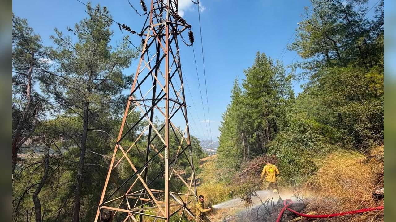 Yatağan'da Stratonikeia Antik Kenti Yakınındaki Orman Yangını Kontrol Altına Alındı