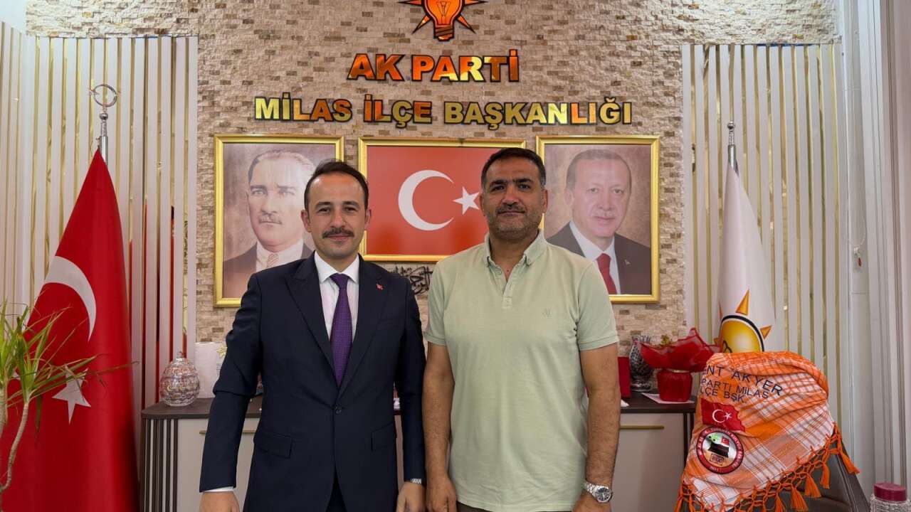 Levent Akyer, Vakıflar Bölge Müdürü Mücahid Vural'ı Ağırladı: Milas'ın Tarihi Mirası Masaya Yatırıldı