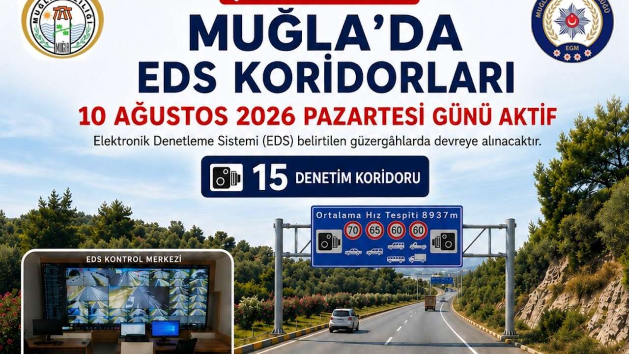 Muğla’da Trafikte Yeni Dönem: 30 Noktada Eds Uygulaması Başlıyor:  İlçe İlçe Eds Güzergahları