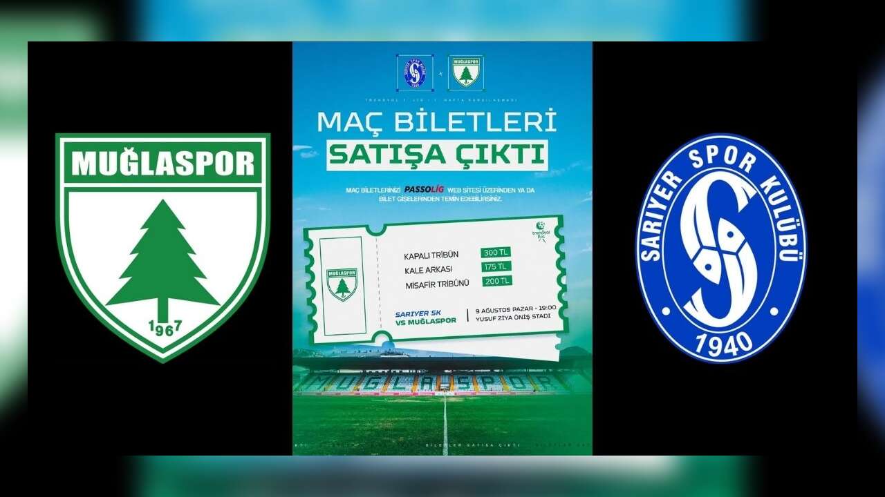 Muğlaspor- Sarıyer SK Maçının Biletleri Satışa Çıktı