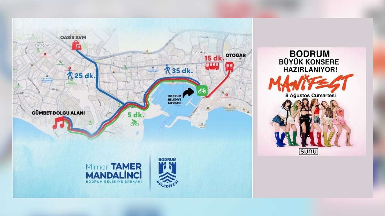 Bodrum Belediyesi Manifest Konseri Öncesi Ulaşım Tedbirlerini Açıkladı