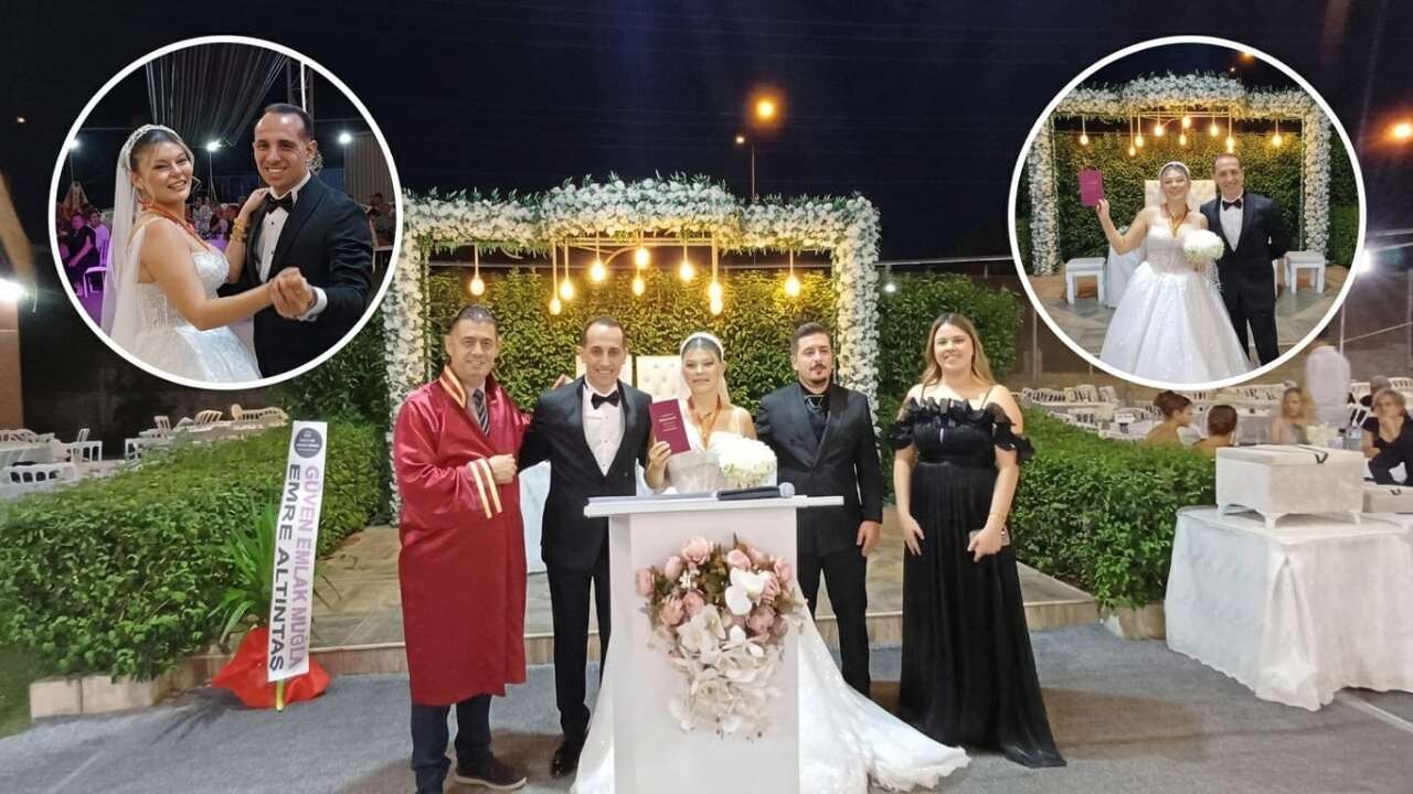 Burak Kezer ve Meltem Akaydın Menteşe’de Dünyaevine Girdi